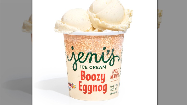 Jeni's boozy eggnog ice cream