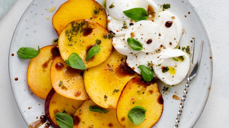 peach caprese