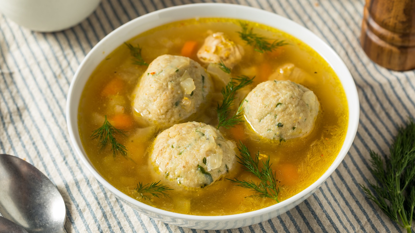 The Unexpected Veggie Mark Strausman Adds To Matzo Ball Soup