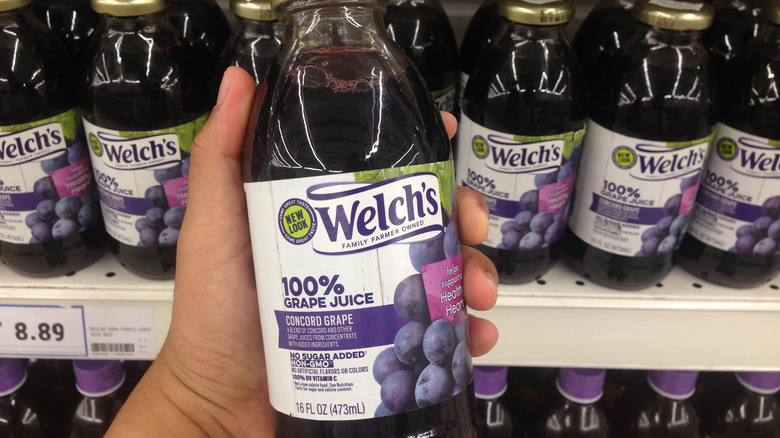 Welch's grape juice bottles