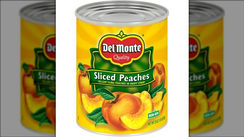 can of Del Monte peaches