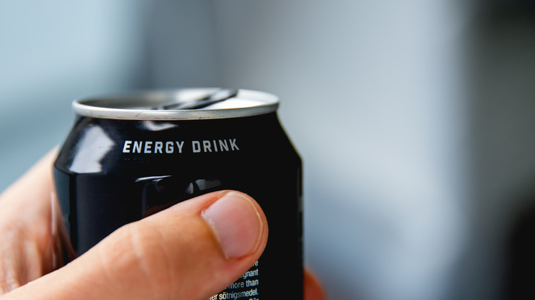 Holding energy drink