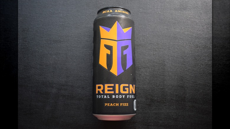 Can of Reign Peach Fizz