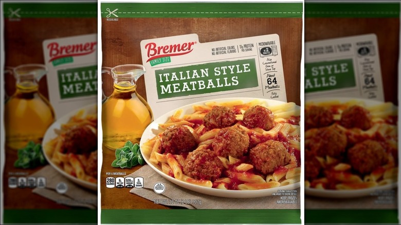 bag of Bremer Italian meatballs