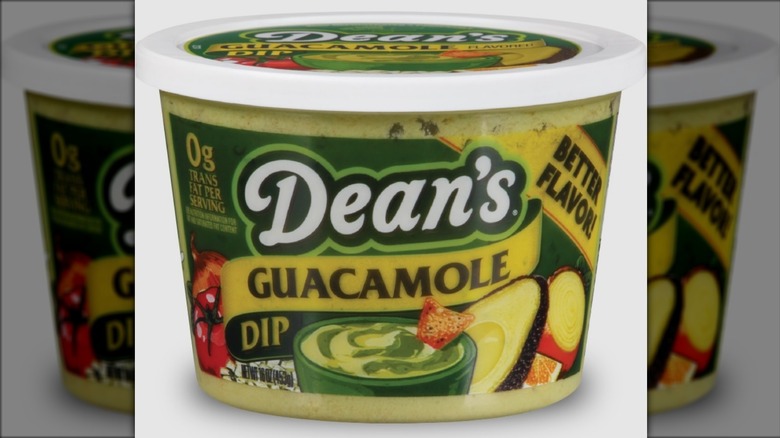 container of Dean's guacamole dip