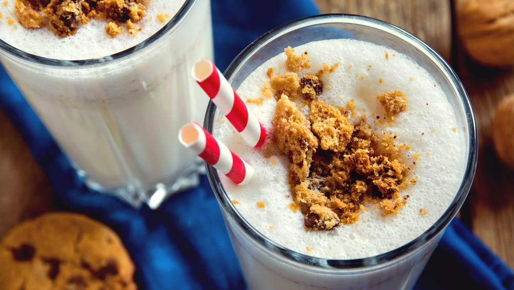 Chocolate chip cookie milkshake