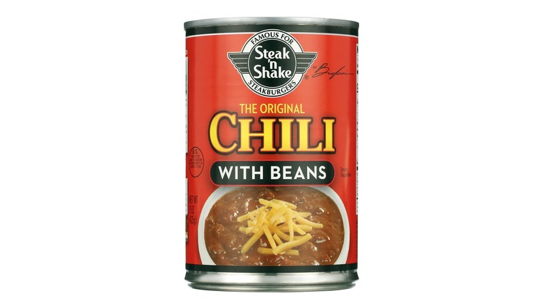 Steak 'N Shake Chili can