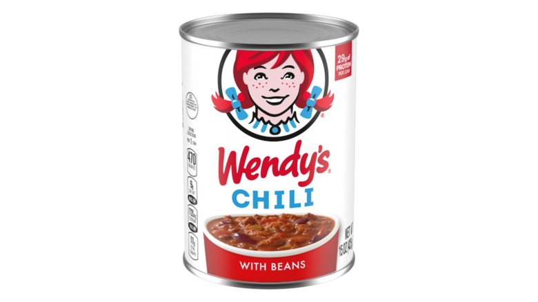 can of Wendy's chili