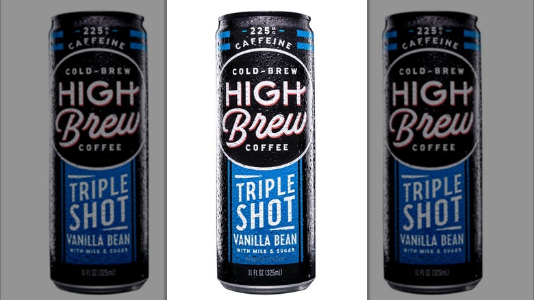 Can of High Brew triple shot vanilla bean cold brew