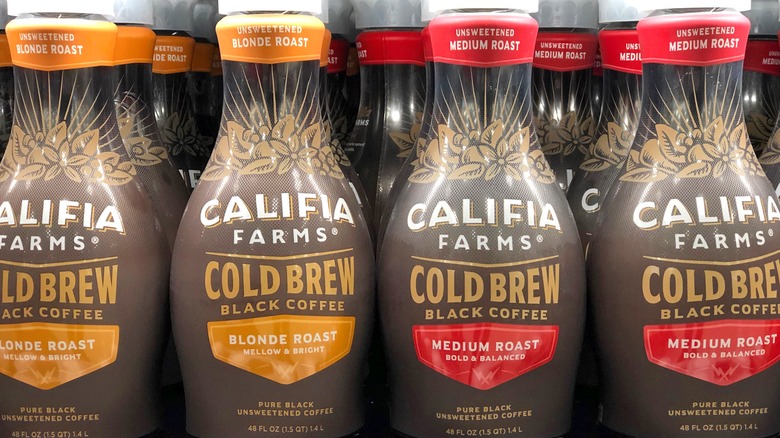 Bottles of cold brew 