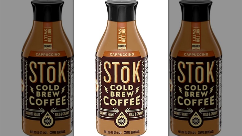 Large bottle of Stok cappucino creamed cold brew