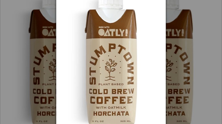 Small carton of Stumptown horchata cold brew 