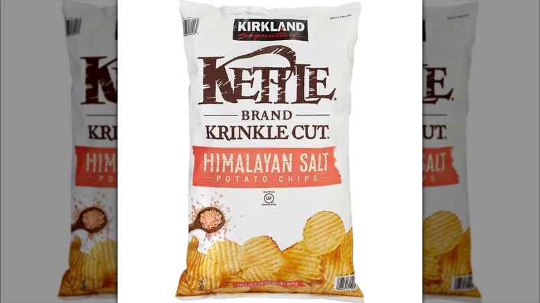 Kirkland Signature Krinkle Cut Kettle Chips bag