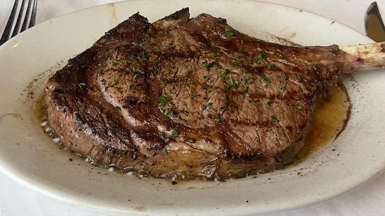 Ruth's Chris cowboy ribeye