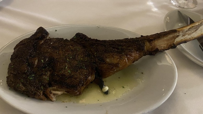 Ruth's Chris tomahawk ribeye