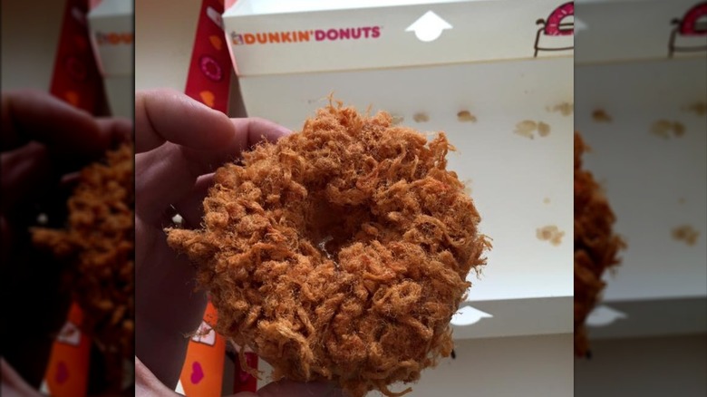 Pork floss donut from Dunkin' Donuts