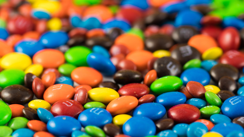 pile of M&Ms