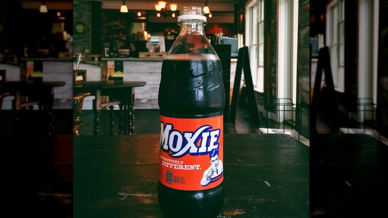 Bottle of Moxie soft drink