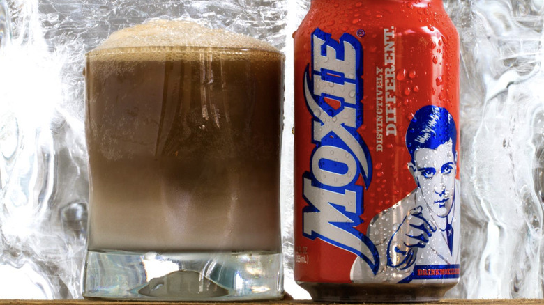 Moxie can and drink