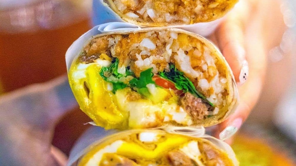 Dog Haus breakfast burrito