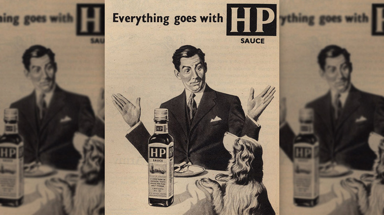 Photo of HP Sauce advertisement