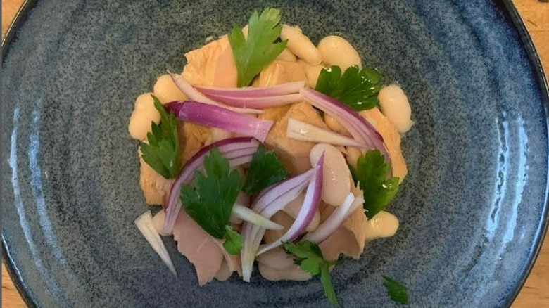 Tuna and white beans by Alastair Little, his last Instagram Post