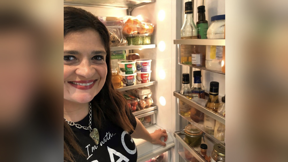 Alex Guarnaschelli and her refrigerator