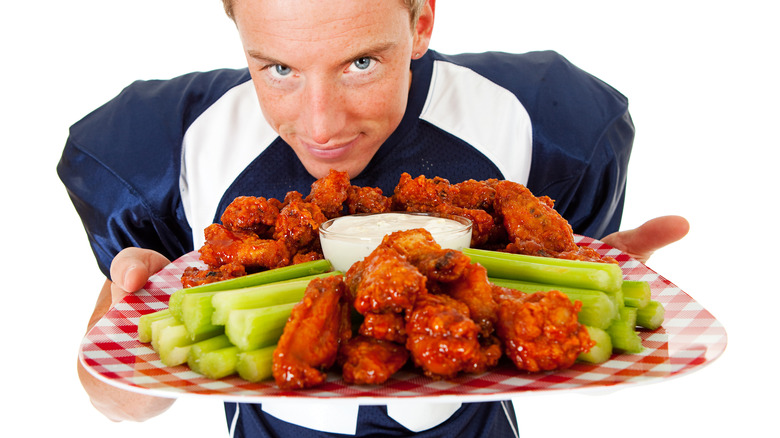 Football and wings