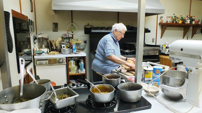 alzina toups in the kitchen