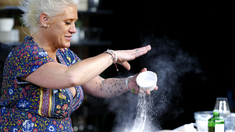 Anne Burrell teaching cooking class