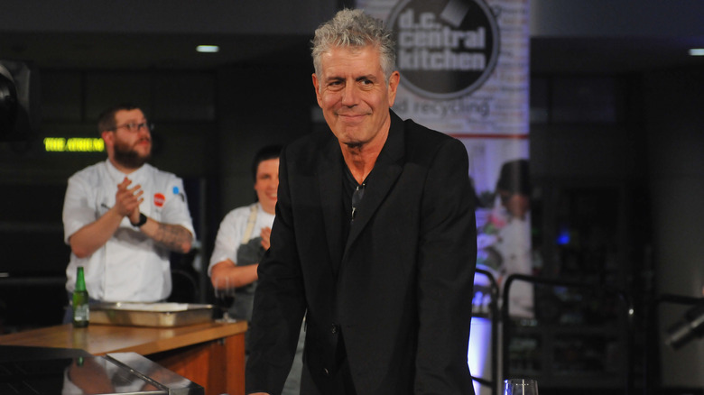 Anthony Bourdain at cooking event