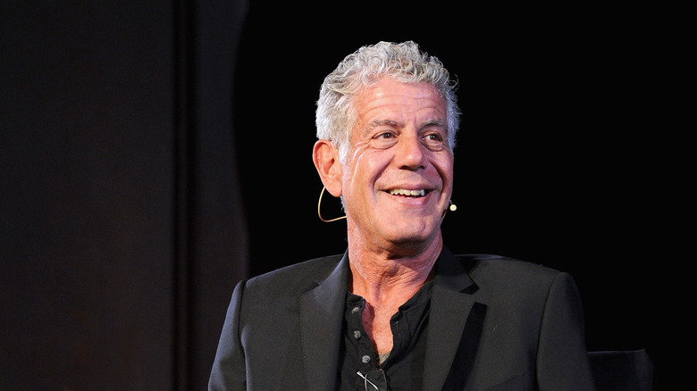 Anthony Bourdain smiling