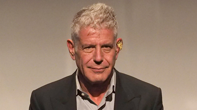 Anthony Bourdain thinking