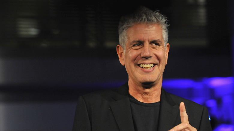 Anthony Bourdain smiling