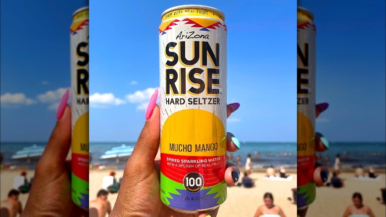 sunrise hard seltzer can