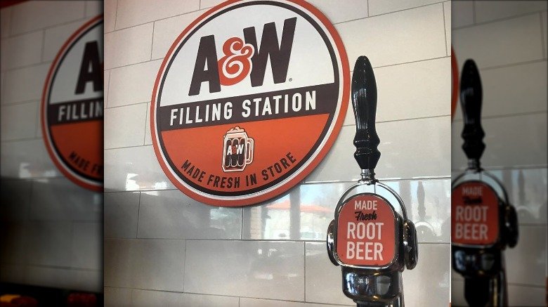 a&w rootbeer spout