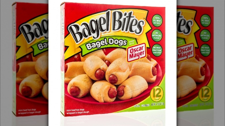 red bagel dogs box