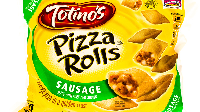 totino's sausage pizza rolls bag