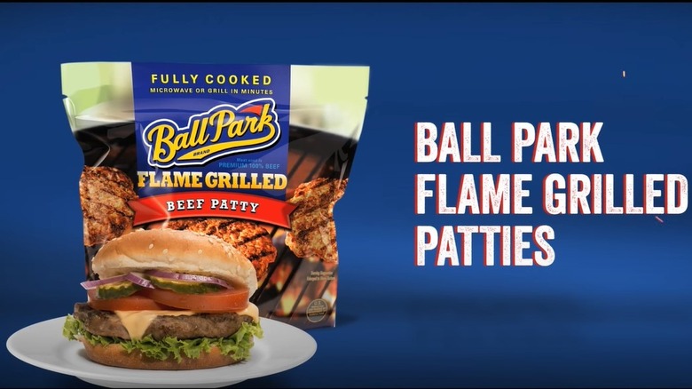 Ball Park brand burger ad