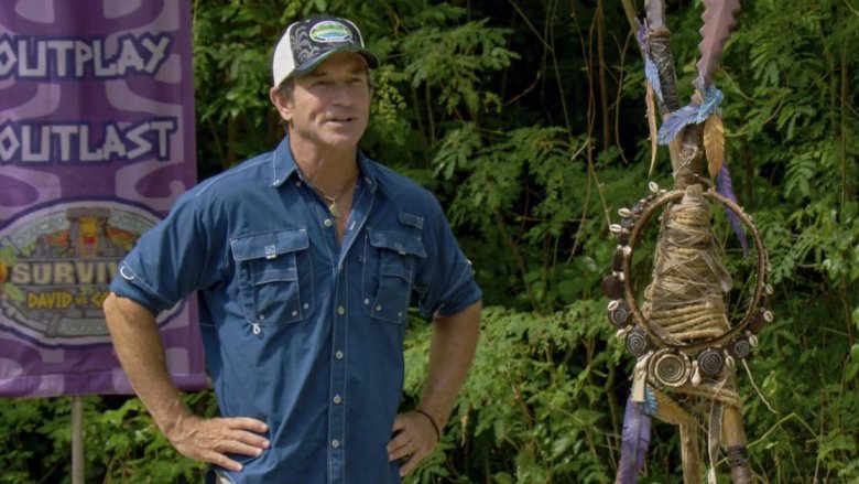 Jeff Probst hosting Survivor