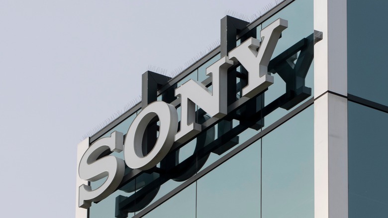 Sony building sign