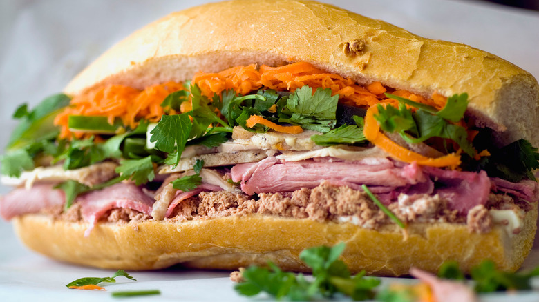 Pork and pate banh mi