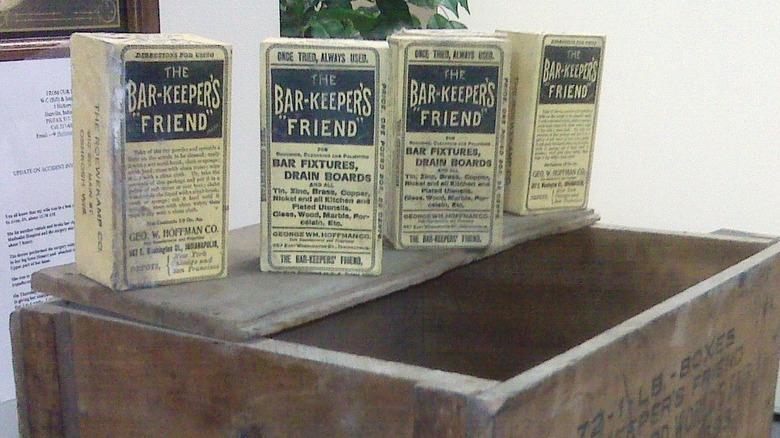 Old Bar Keepers Friend boxes