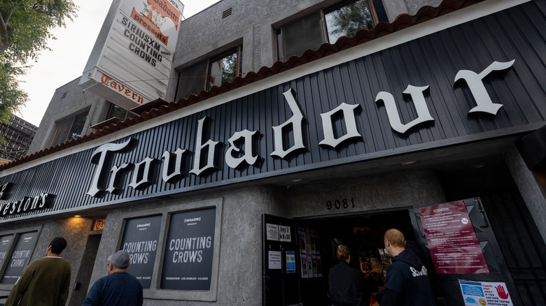 exterior of the Troubadour