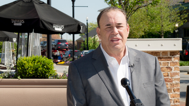 Jon Taffer speaking outside