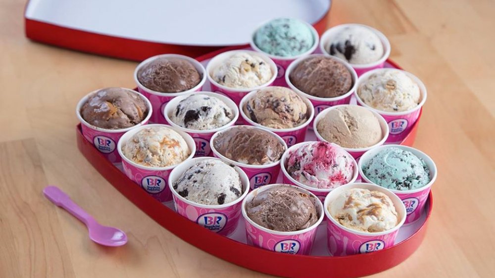 baskin Robbins ice cream heart