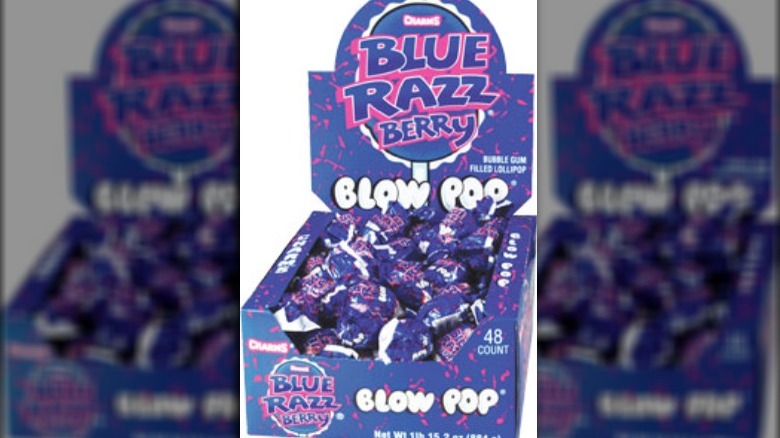 Blue Razz Berry Blow Pop 