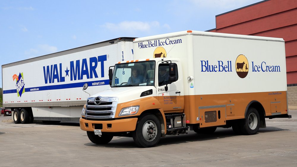 blue bell and walmart trucks