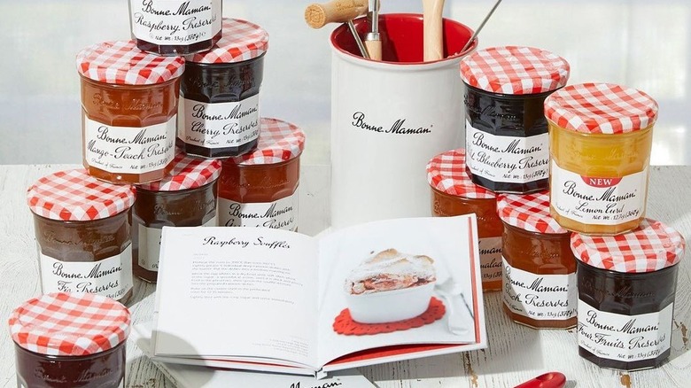 Jars of Bonne Maman products