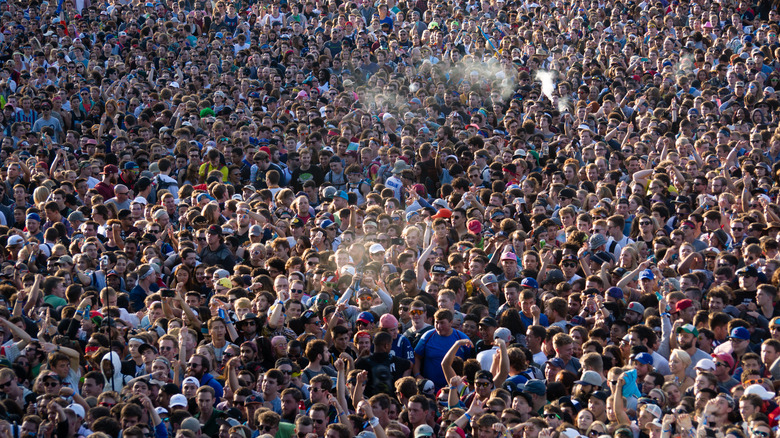 Lollapalooza festival crowd